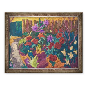 Tablou inramat - Marta Martonfi-Benke - Gradina Mamei I, 60 x 80 cm