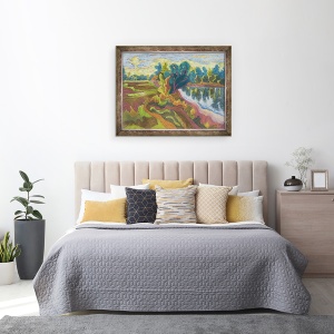 Tablou inramat - Marta Martonfi-Benke - Idila, 70 x 90 cm - Img 3