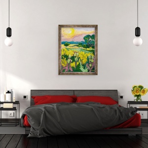 Tablou inramat - Marta Martonfi-Benke - Skyfire, 60 x 80 cm - Img 3
