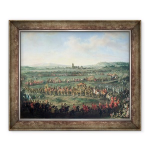 Tablou inramat - Martin II Mytens - Intrarea imparatului Francisc I 1708-65 in Frankfurt, 50 x 60 cm
