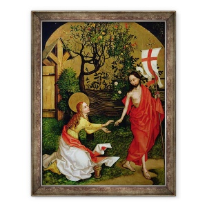 Tablou inramat - Martin Schongauer - Altarul dominicanilor, Noli Me Tangere, 70 x 90 cm