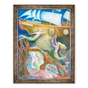 Tablou inramat - Mary Kuper - Mica Sirena, 70 x 90 cm