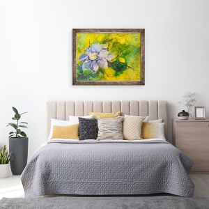 Tablou inramat - Mary Smith - clematis in soarele de seara, 60 x 80 cm - Img 3