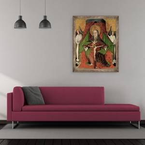 Tablou inramat - Master GH - Sfanta Treime, panoul central al altarului inalt al Bisericii Sfintei Treimi din Mosóc astazi Mošovce, 50 x 60 cm - Img 2