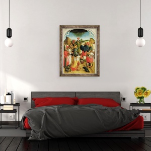 Tablou inramat - Master of the Gathering of the Manna - Colectarea Manei, 60 x 80 cm - Img 3