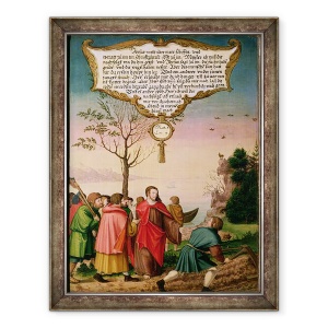 Tablou inramat - Matthias Gerung - Hristos ii invata pe discipolii sai, 70 x 90 cm