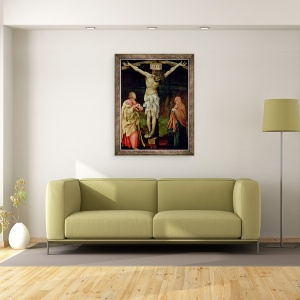 Tablou inramat - Matthias Grunewald - The Crucifixion, 70 x 90 cm - Img 2