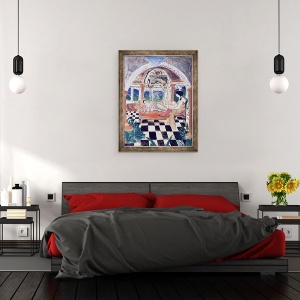 Tablou inramat - Max Jacob - Apollinaire si muza lui, 60 x 80 cm - Img 3
