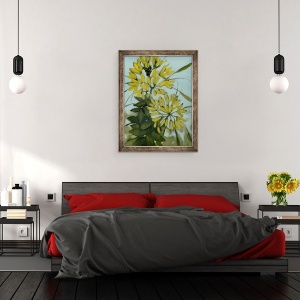 Tablou inramat - Megan Moore - Cleome galbene, 60 x 80 cm - Img 3