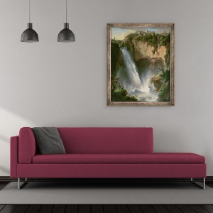 Tablou inramat - Michael Wutky - Caderile din Tivoli, 50 x 60 cm - Img 2
