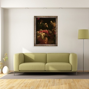 Tablou inramat - Michelangelo Merisi da Caravaggio - Moartea Fecioarei, 70 x 90 cm - Img 2