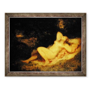 Tablou inramat - Narcisse Virgile Diaz de la Pena - Nimfa adormita, 60 x 80 cm