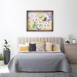 Tablou inramat - Neela Pushparaj - monarh in gradina mea, 60 x 80 cm - Img 3