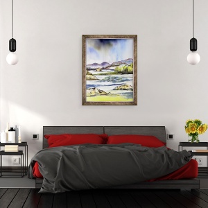 Tablou inramat - Neela Pushparaj - Nori de furtuna, 60 x 80 cm - Img 3