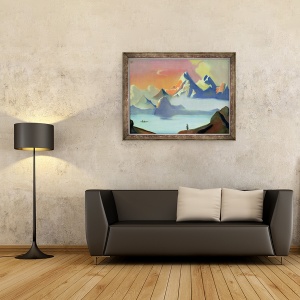 Tablou inramat - Nicholas Roerich - Tibet, 60 x 80 cm - Img 2