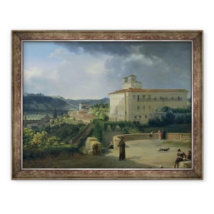 Tablou inramat - Nicolas Antoine Taunay - Vedere la Villa Medici, Roma, 60 x 80 cm