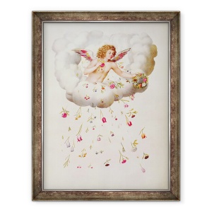 Tablou inramat - Nicolas Robert - Zephyr din La Guirlande de Julie, 60 x 80 cm