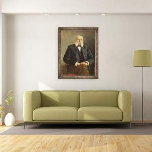 Tablou inramat - Nikolai Aleksandrovich Yaroshenko - Portretul lui Ivan Gontcharov, 70 x 90 cm - Img 2