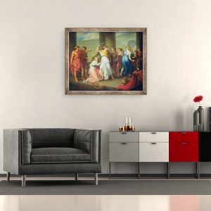 Tablou inramat - Nikolay Ivanovich Argunov - Ahile recunoscut, 70 x 85 cm - Img 2