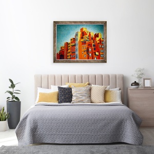 Tablou inramat - Noel Paine - Wharf de liber schimb, 70 x 90 cm - Img 3