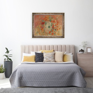 Tablou inramat - Odilon Redon - Nasturtiums, 70 x 90 cm - Img 3