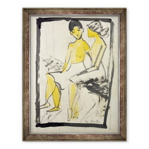 Tablou inramat - Otto Muller - Doua fete tinere, 70 x 90 cm