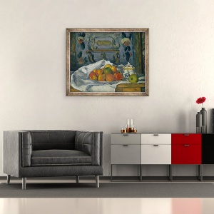 Tablou inramat - Paul Cezanne - Mancaruri de mere, 50 x 60 cm - Img 2