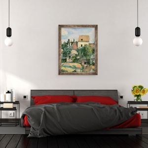 Tablou inramat - Paul Cezanne - Moulin de la Couleuvre la Pontoise, 60 x 80 cm - Img 3