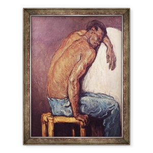 Tablou inramat - Paul Cezanne - Scipion negru, 70 x 90 cm