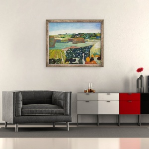 Tablou inramat - Paul Gauguin - Capite de fan in Bretania, 70 x 85 cm - Img 2