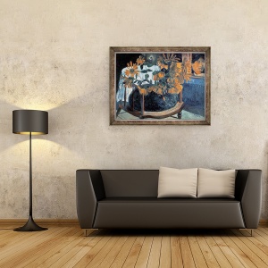 Tablou inramat - Paul Gauguin - Floarea-soarelui, 70 x 90 cm - Img 2