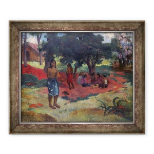 Tablou inramat - Paul Gauguin - Parau Parau Cuvinte soptite, 50 x 60 cm