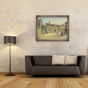 Tablou inramat - Paul Joseph Victor Dargaud - Hopital de la Salpetriere, Paris, 60 x 80 cm - Img 2