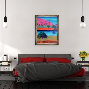 Tablou inramat - Paul Powis - Pink Hill 2, 60 x 80 cm - Img 3