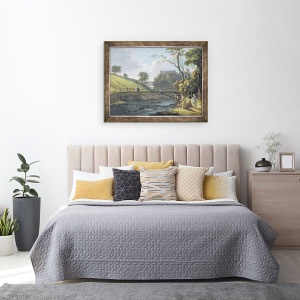 Tablou inramat - Paul Sandby - Castelul Roslin, 60 x 80 cm - Img 3