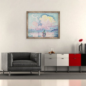 Tablou inramat - Paul Signac - Antibes, Norul Roz, 50 x 60 cm - Img 2