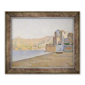 Tablou inramat - Paul Signac - Plaja Town, Collioure, Opus 165, 70 x 85 cm