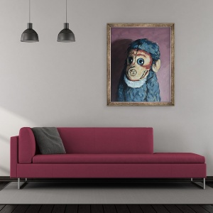 Tablou inramat - Peter Jones - Ollie Monkey, 2007, 50 x 60 cm - Img 2