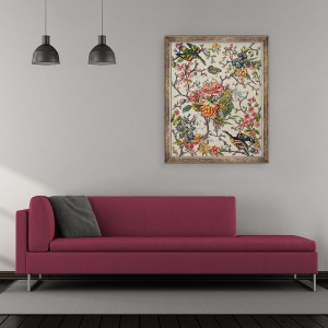 Tablou inramat - Peter Lemeunnie - Modelul indian, 50 x 60 cm - Img 2