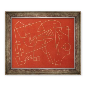 Tablou inramat - Peter McClure - LINIE DE MERS PE JOS.1997, 50 x 60 cm