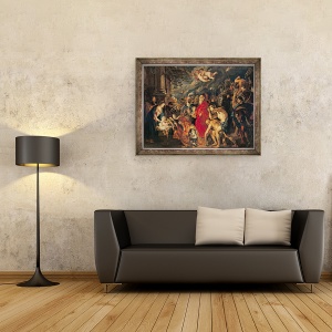 Tablou inramat - Peter Paul Rubens - Adorarea magilor II, 70 x 90 cm - Img 2