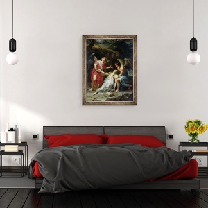Tablou inramat - Peter Paul Rubens - Extazul Mariei Magdalena, 60 x 80 cm - Img 3