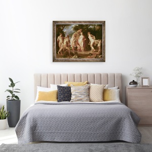 Tablou inramat - Peter Paul Rubens - Hotararea de la Paris, 60 x 80 cm - Img 3