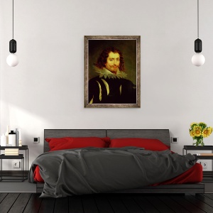Tablou inramat - Peter Paul Rubens - Portretul lui George Villiers 1592-1628 Primul Duce de Buckingham ulei pe panza, 60 x 80 cm - Img 3