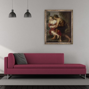 Tablou inramat - Peter Paul Rubens - Scena de dragoste sau, 50 x 60 cm - Img 2