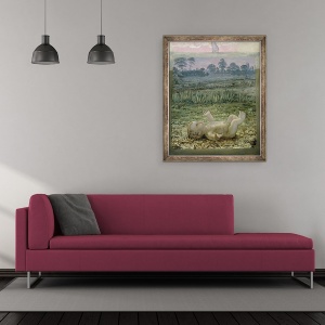 Tablou inramat - Philipp Otto Runge - O sectiune din cea de-a doua versiune a Diminetii I, 50 x 60 cm - Img 2