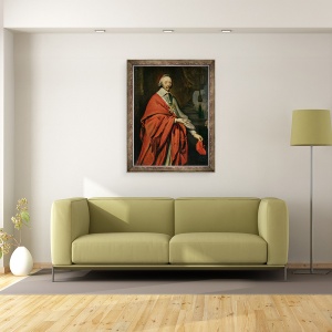 Tablou inramat - Philippe de Champaigne - Portretul Cardinalului de Richelieu 1585-1642, 70 x 90 cm - Img 2