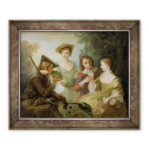 Tablou inramat - Philippe Mercier - Simtul Mirosului, 50 x 60 cm