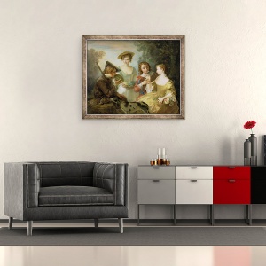 Tablou inramat - Philippe Mercier - Simtul Mirosului, 50 x 60 cm - Img 2