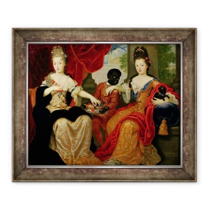 Tablou inramat - Philippe Vignon - Portret De Francoise-Marie de Bourbon 1677-1749 si Louise-Francoise de Bourbon 1673-1743, 70 x 85 cm